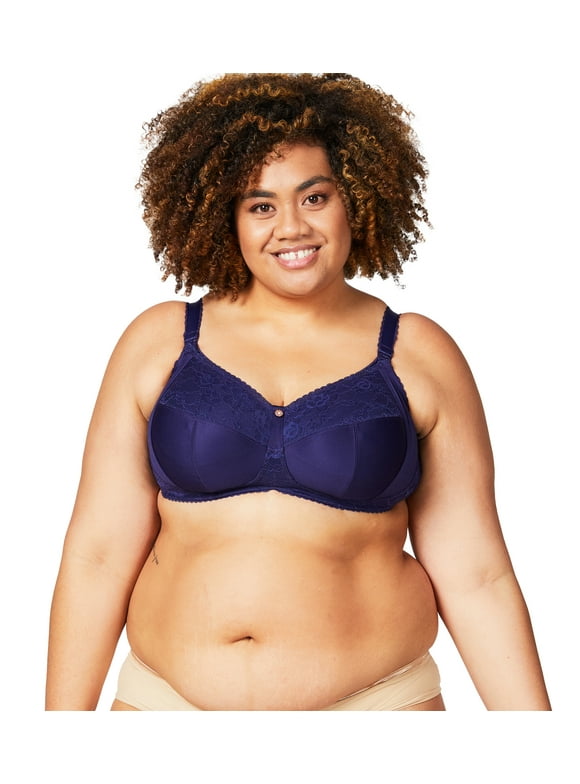 Cake Maternity Tea Wireless Nursing Bra, Soft Cup Wirefree Full Coverage Maternity Bra, 32F UK / 32G US, Navy