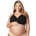 thumbnail image 1 of Cake Maternity Tutti Frutti Bamboo Wire Free Nursing Bra for Breastfeeding, Wireless Maternity Bra (for B-H Cups), Black, Medium, 1 of 6