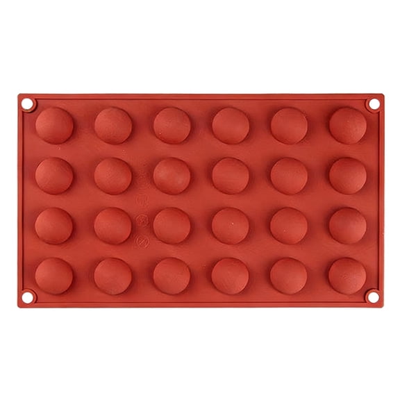 Cake Mold,Small Cavity Silicone Semi-Sphere Mold, Non-Stick Half Ball Baking Pan for Jelly, Chocolate & Cake