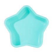 Cake Mold Star Shaped Turquoise Silicone Bakeware for Oven Microwave Use for Birthday Holiday Celebration Dessert Baking Projects
