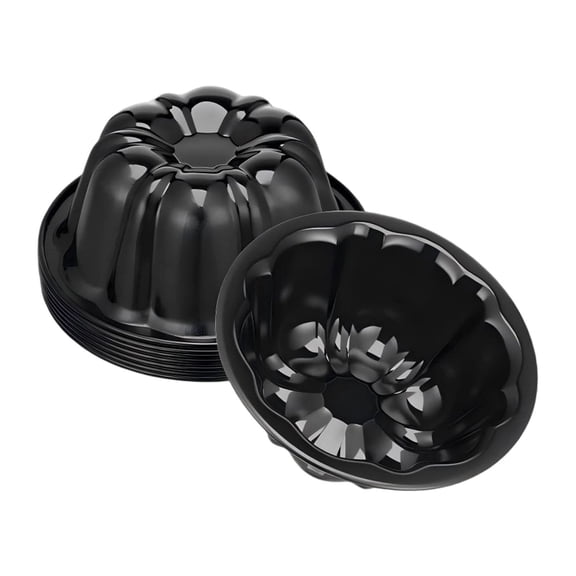 Cake Molds,Carbon Steel Fluted Non-stick Baking Cup,Pumpkin Shaped Small Cake Pan,Oven Safe,for Muffin,Pudding and Homemade Dessert Baking,4.53 inch
