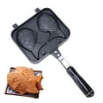 thumbnail image 1 of Cake Molds Clearance, Japanese Pancake Maker Fish-Shaped Bakeware Waffle Pan 2 Cast Home Cake Tools, 1 of 9