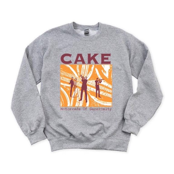 Cake Motorcade of Generosity Alternative Rock Quirky Deadpan Band Music SweatShirt Unisex, up to 5XL