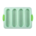 thumbnail image 1 of Clearance Cake Mould under $7 Silicone Non Stick French Bread Mould 4 Tray Loaf Pan Bake Non Stick Baking Oven Toaster Pan Silicone Sandwich French Baking Tray, 1 of 4
