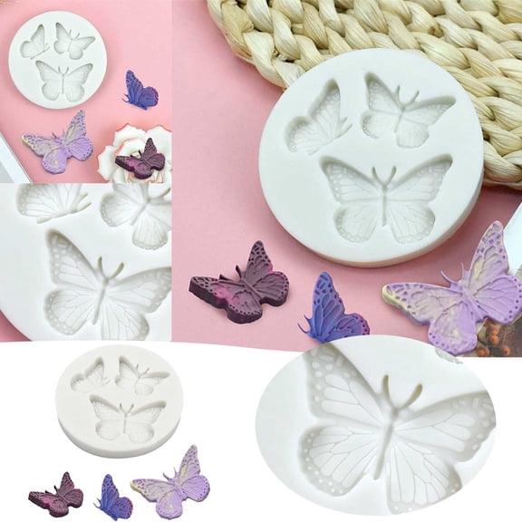 Cake Mould Silicone Flower Cake Form Large & Small Petal Designs For Fondant Chocolate Cake Decorations & DIY Projects, 2.242.240.31 inch, White