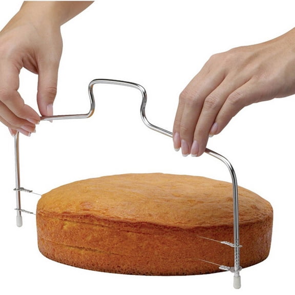 Cake Mould for Baking Adjustable Stainless Steel Leveler and Dough Tools for Precision Cake Making, Silver