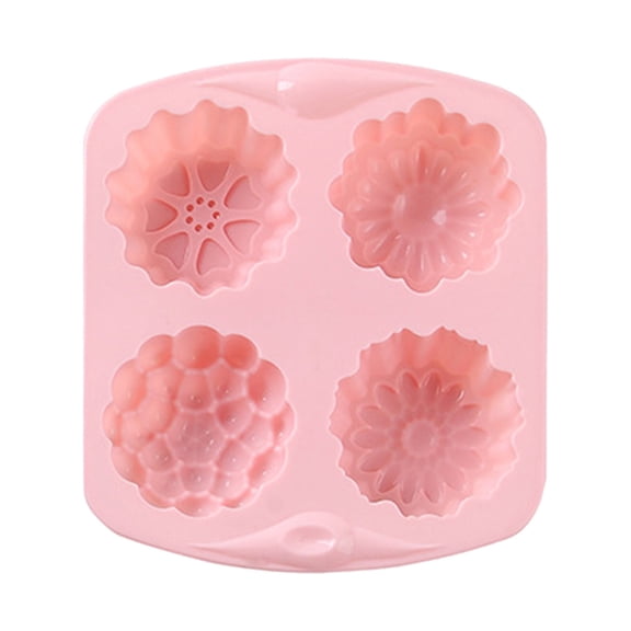 Cake Mould for Caking and Decorating An Elegant Silicone Flower for and Homemade,6.18×5.47 inch,Pink