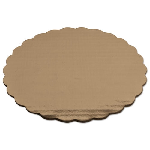 Cake Pad, Gold, 8" Diameter, Mylar, 200/Carton