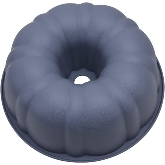 Cake Pan 10 inch Round 3 Inch Deep Easy Release Non Stick Food Grade Silicone Angel Food Cake Pan Removable Bottom One Piece Tube Pans for Baking Pound Cake Grey