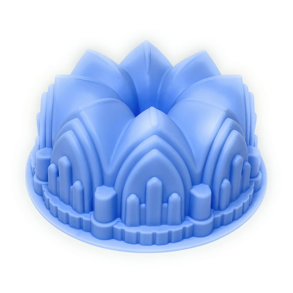 Cake Pan: 8 Silicone Non-Stick Fluted Round Cake for Baking Elegant Cakes, Cakes & Bread (Colors Vary)
