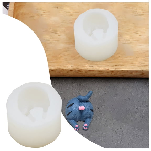 Cake Pan,Diy Baking Tools Cat Dog Duck Butt Shape Fondant Chocolate Cake Props Aromatherapy Plaster Silicone Tool