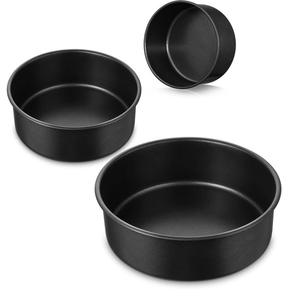 Cake Pan Set of 3(5/7/9 Inch), Nonstick Stainless Steel Cake Pans