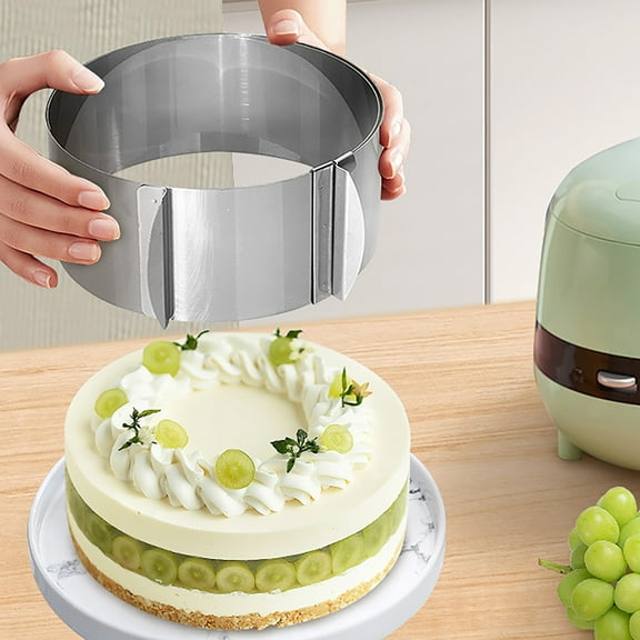 Cake Pan,Stainless Ring 11 Piece Adjustable Ring Retractable Cake Ring