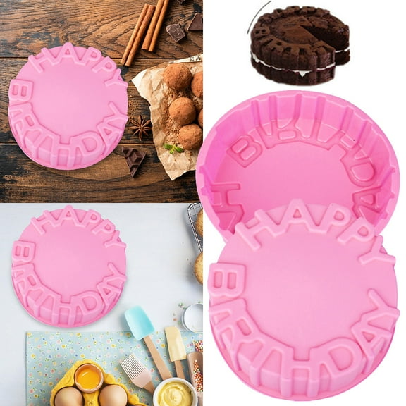 Cake Pan,Washable Silicone Cake Mold Cake Candy Chocolate Decorating Tray DIY Craft Project