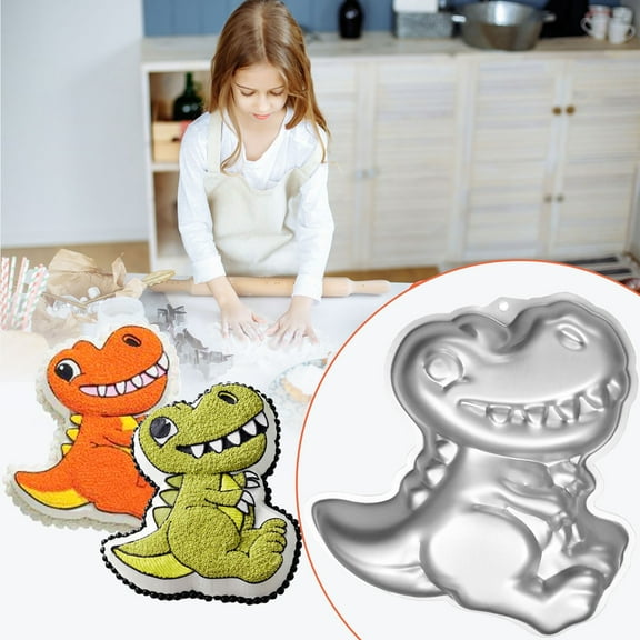 Cake Pan,cartoon creative birthday cake dinosaur household oven jelly baking