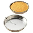thumbnail image 1 of Cake Pans Set of 3, 8 Inch Round Springform Pan with Removable Bottom - FVLFIL Easy Release Cake Pan, Dishwasher Safe, Silver, 1 of 2