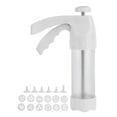 Cake Pattern Mould Cookie Pattern Kit White Barrel Decorating Tool With 12 Cake Mould And 6