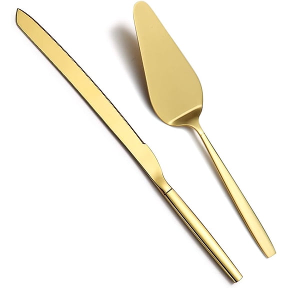 Cake Pie Pastry Servers,Stainless Steel Serving Set,Cake and Server Set For Wedding, Birthday, Parties and Events