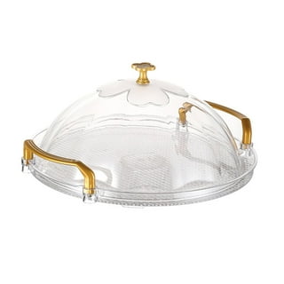 Visions 12 Clear PET Plastic Round Catering Tray High Dome Lid - 25/Case