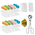 thumbnail image 1 of Cake Pop Kit - Includes 1pc Cake Pop Mold, 2pcs Cake Pop Stand, 100pcs Cake Pop Bags, 100pcs Cake Pop Lollipop Sticks and 100pcs Metal Twist Ties, 1 of 5