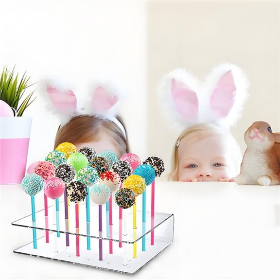 Cake Pop Stand Acrylic Lollipop Display Holder, Clear Candy Display Stand Dessert Table Organizer Party Candy Rack For Sweets.