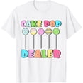 thumbnail image 1 of Cake Pops Maker Sweets Funny Baker as Cake Pop Dealer T-ShirtMen's and women's pure cotton short-sleeved shirts, 1 of 7