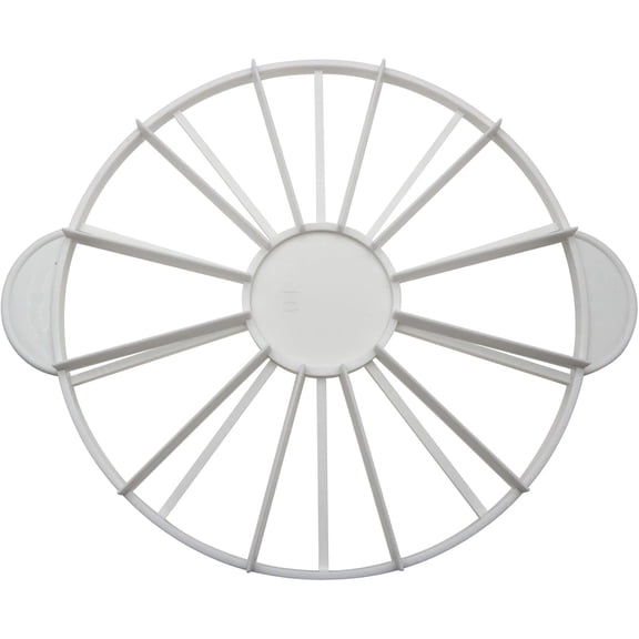 Cake Portion Cutter Cake Portion Marker Round Cake Slicer Double Sided Cake Portion Marker 10 or 12 Pieces (White 26.8 cm /10.6 In diameter)