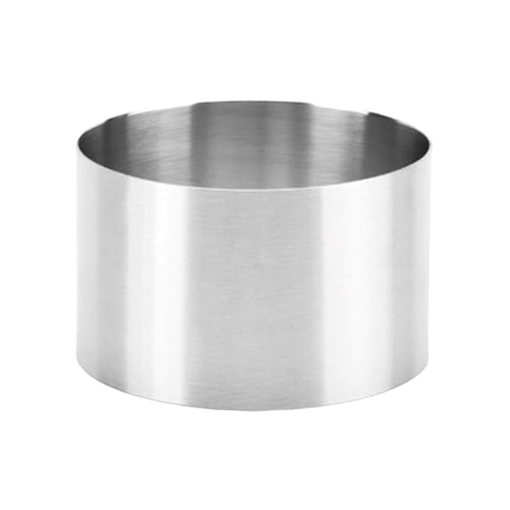 Cake Ring Mold Thickened Stainless Steel Round Baking Ring Washable Reusable Mold for Home Layer Cake Pastry and Bread Making Cake Baking Frame Purple - 8x8x5cm