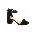 thumbnail image 1 of Cake-S Women's Fashion Open Toe Ankle Strap Buckle Low Chunky Heels Dress Sandals Shoes ( Blcak, 6.5 ), 1 of 2