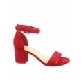 thumbnail image 1 of Cake-S Women's Fashion Open Toe Ankle Strap Buckle Low Chunky Heels Dress Sandals Shoes, 1 of 2