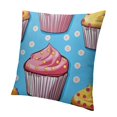 thumbnail image 1 of Cake Seamless Pattern Throw Pillow Covers Square Double-Sided Home Decor Pillow Case Soft Cushion Covers for Couch Bedroom Car, 1 of 5