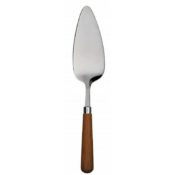 Cake Server Stainless Steel and Brown Handle by Quid Novi