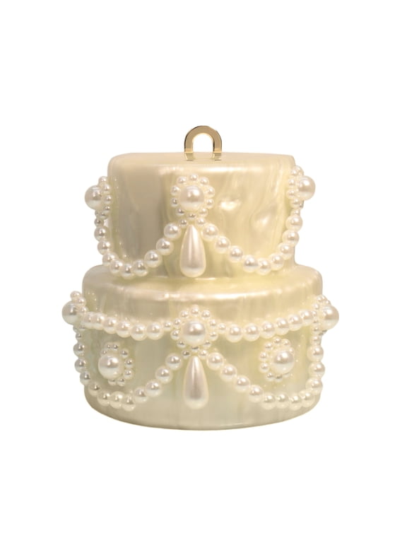 Cake Shaped Acrylic Clutch Pearl Handbags Beaded Evening Bag Mini Clutch Handbag for Wedding Cocktail Party Prom