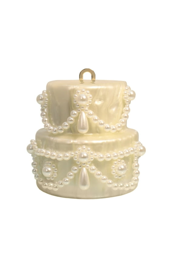 Cake Shaped Acrylic Clutch Pearl Handbags Beaded Evening Bag Mini Clutch Handbag for Wedding Cocktail Party Prom