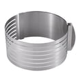 thumbnail image 1 of Cake Slicer 6-8 Inch/9-12 Inch, 7 Layer, Food Grade, Easy to Clean, Evenly Cut, Stainless Steel Adjustable Round Cake Cutter Ring, Kitchen Gadget, 1 of 8