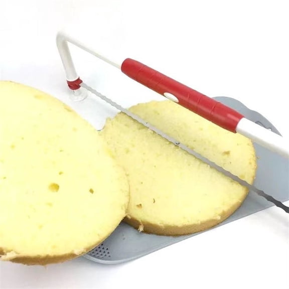 Cake Slicer & Layer Cutter Adjustable Dual-Wire Stainless Steel Cake Leveler Professional Baking Tool for 6-16 Inch Layer Cakes, Cake Base Cutting & Home Bakery Use
