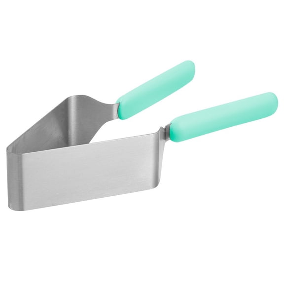 Cake Slicer and Server Stainless Steel Cake Divider with Silicone Handle Triangle Cake Cutter for Uniform Slices Cheesecake Pie Cutter Baking Tool Easy Clean Kitchen Gadget