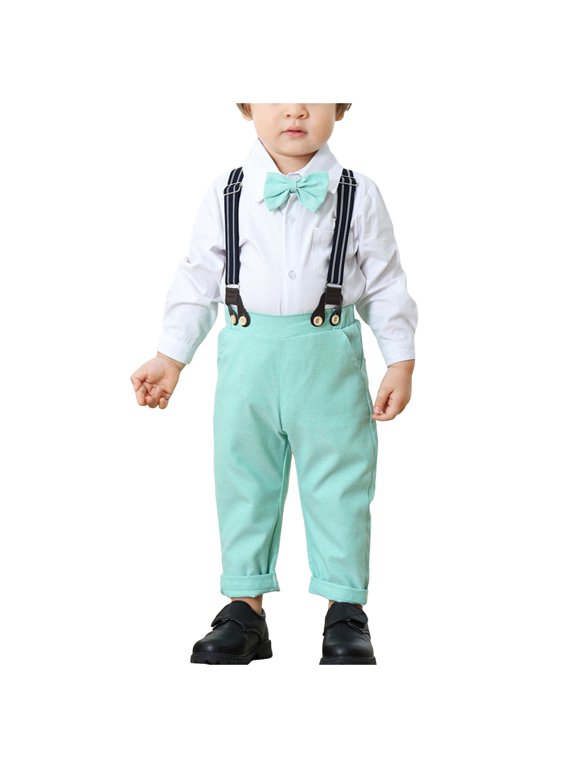 Cake Smash Outfit Boy 1st Birthday Baby Boys Shorts Sets, Boys Gentleman Outfits Suits,Shirt+Shorts+ Tie+Suspenders Toddler Boy Outfits Boys Clothes Size 8