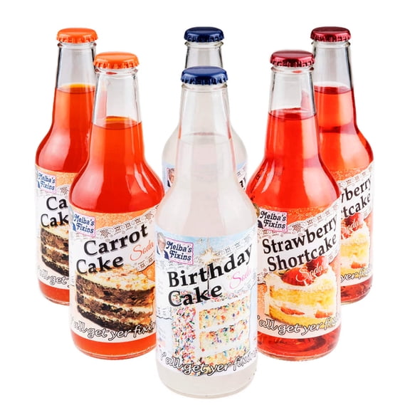 Cake Sodas-6-Pack (Two of each flavor)