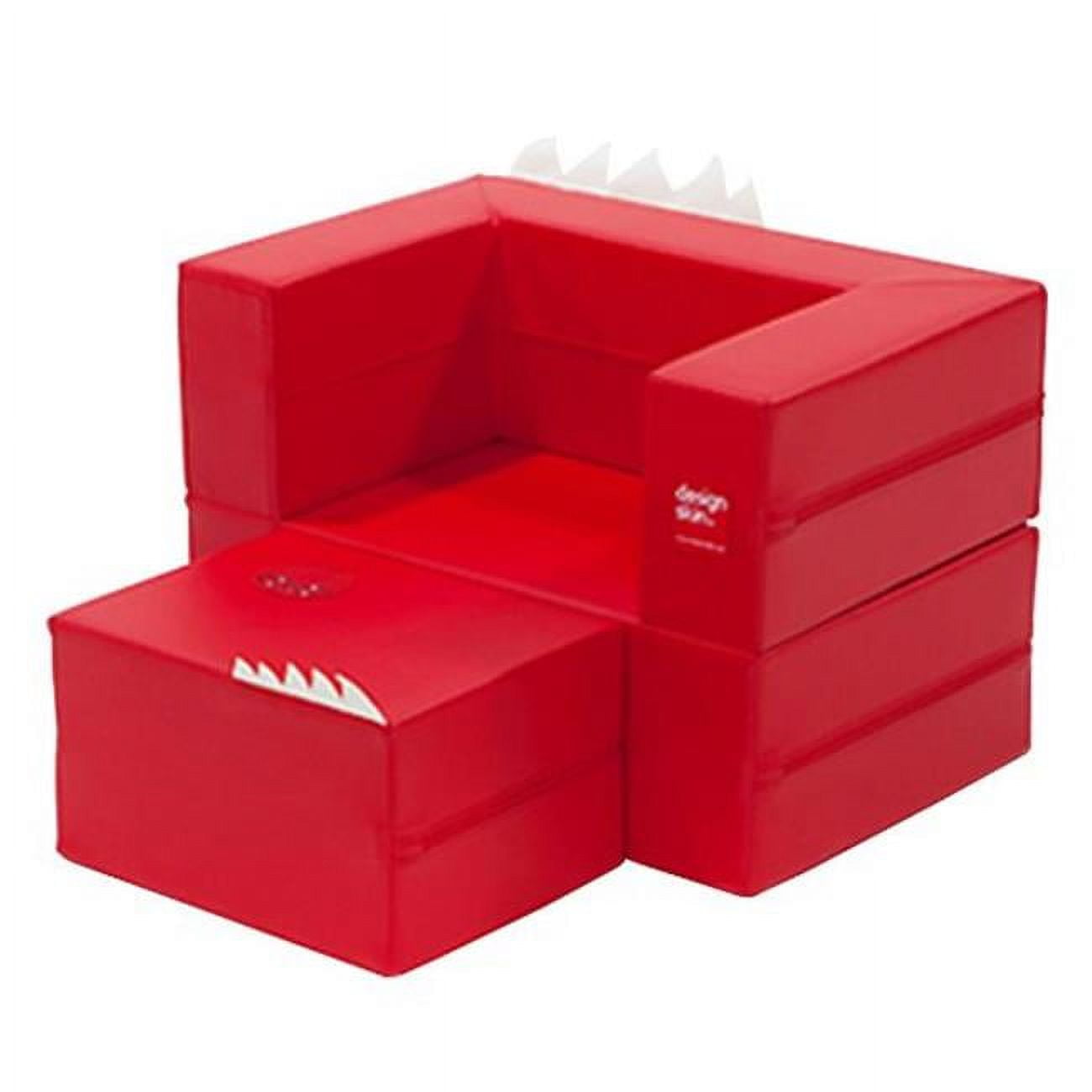 cake sofa transformable play furniture for kids, red