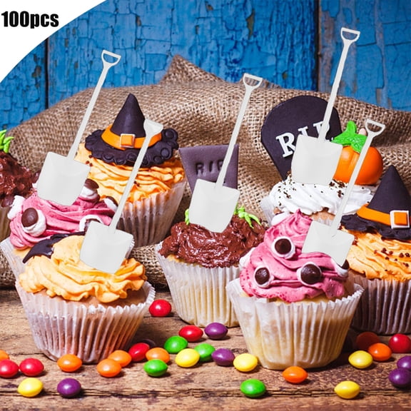 Cake Spatula Halloween Supplies Disposable Spatula Imaginative Plastic Dessert Pudding Small Cake Spatula