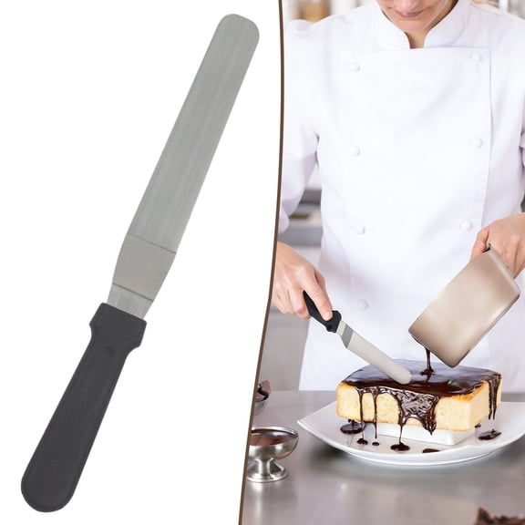 Cake Spatula, Icing Spatula, Stainless Steel Spatula, Professional Baking Tool for Cake Decorators, Sturdy Handle Spatula, Cream Spatula, Bread 12.79x1.18 Inch (1Pcs)