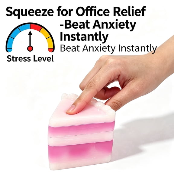 Cake Squeeze Slow Rising Cake Squeeze Giant Fidget Ball, Relaxing Sensory Stress for Anxiety Relief Party Favors Colorful