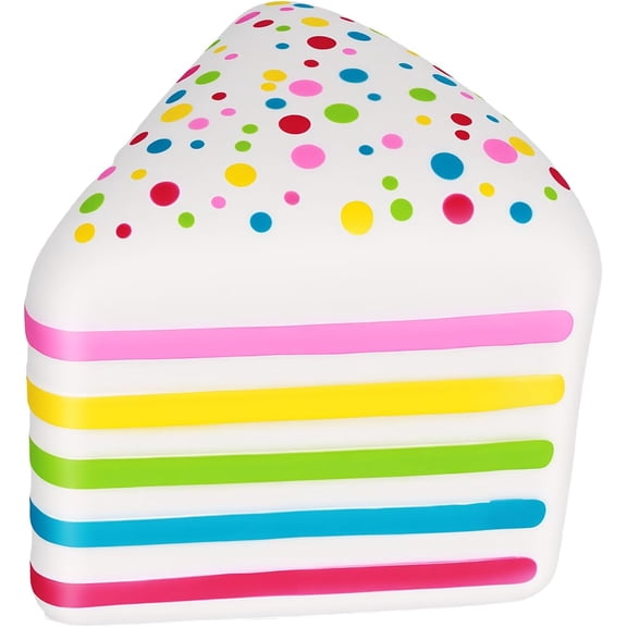 Cake Squishy, Jumbo Slow Rising Cake Squeeze Fidget Sensory Toys Giant Layer Cake Soft Relief Squishy for Adults Birthday Gift Party Favor (1pcs)