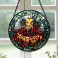 thumbnail image 1 of Cake Stained Glass Suncatcher Ornament, Cake Christmas, Cake Stained Glass Decor, Christmas Decorations, Hanging Ornament, Christmas Sister in Law Birthday Gifts VjqXpZ, 1 of 5