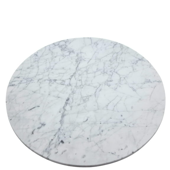 Cake Stand Carrara Marble Cupcake Dessert Base Pastry Serving Tray Centerpiece Round - 16 Inch