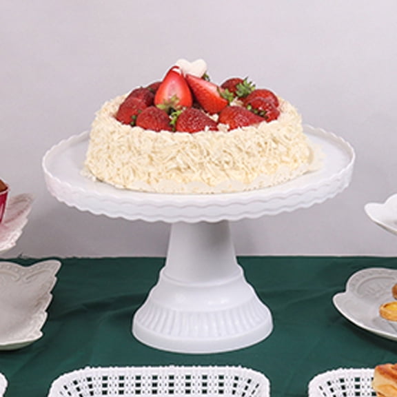 Cake Stand,Dessert Display Plate,Stable Non-slip Plastic Wave Design for Wedding