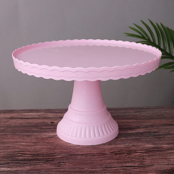 Cake Stand,Dessert Display Plate,Stable Non-slip Plastic Wave Design for Wedding