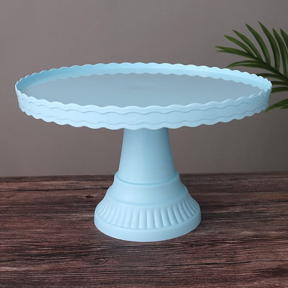Cake Stand,Dessert Display Plate,Stable Non-slip Plastic Wave Design for Wedding