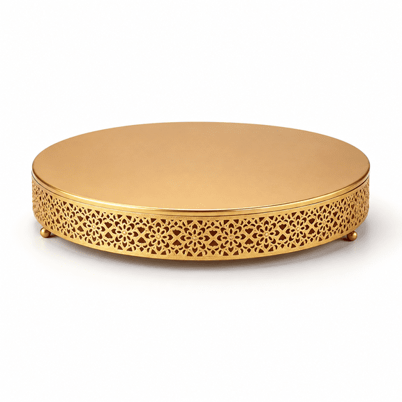 Cake Stand Metal Round Cupcake Dessert Display Holder Cookies Fruit Serving Tray Decor For Wedding Party Birthday Showers Anniver